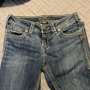 3) Silver Suki 17” Surplus Jeans